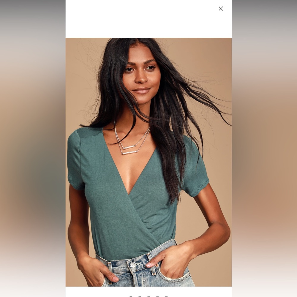 Brand New Lulus Crossover Bodysuit